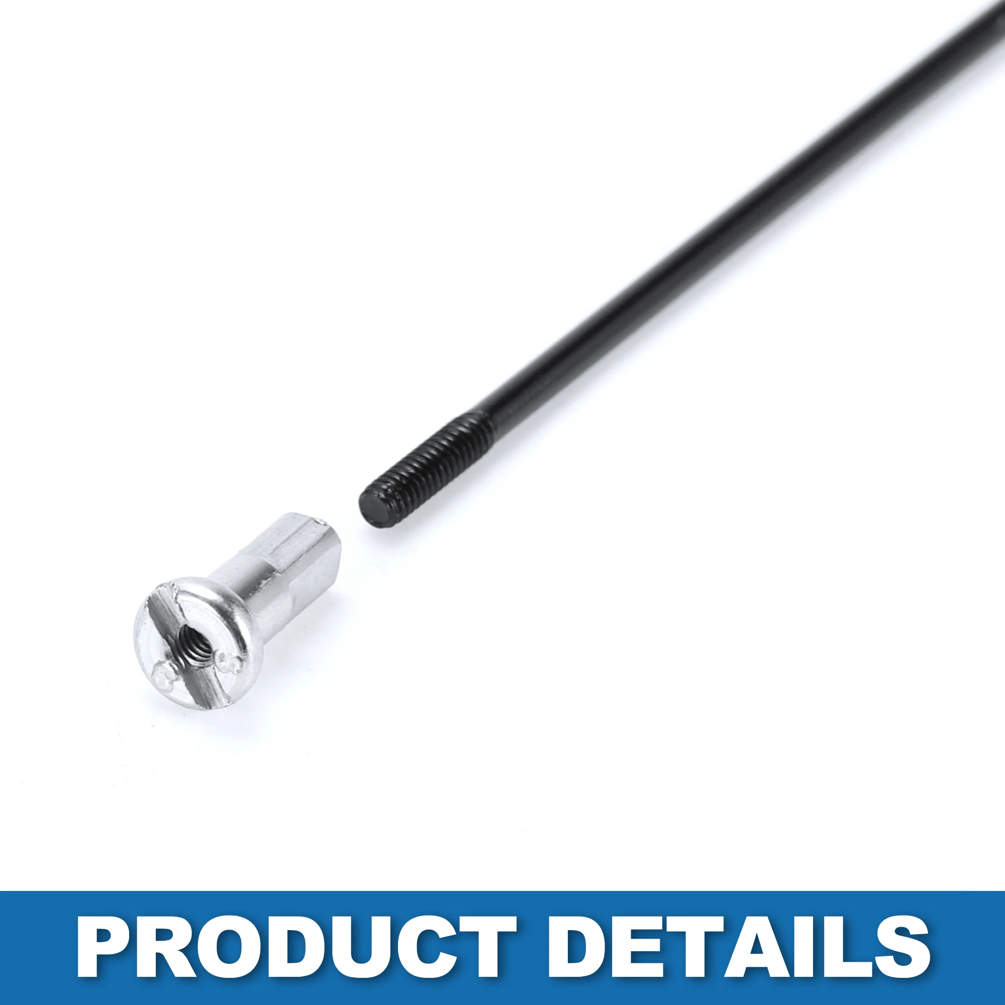 X Autohaux 36 Stück Fahrrad-Stahlspeichen 14G Fahrradspeichen 185 mm 190 mm 195 mm 205 mm 210 mm 215 mm Länge mit Nippeln für die meisten Fahrräder – Detail 6