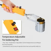 300W/500W Temp Control Portable Tin Melting Furnace Control Desoldering Bath Tool Adjustable Handheld Solder Pot Tin Melting 2