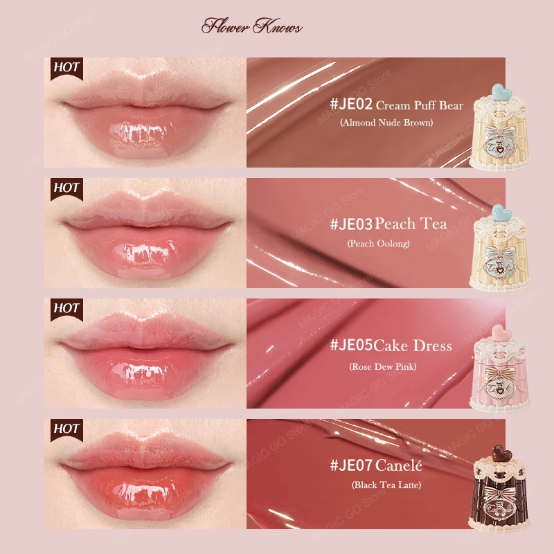 Flower Knows Sweetie Bear Coating Lip Jelly Hydrating Glossy Lip