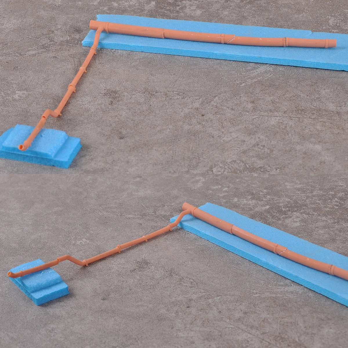 1/35 스케일 모형 키트 조립용 다운파이프, 다운스파우트, 배수로, 채널, 파이프라인, 하수관, 모래 테이블, 디오라마 모델, 모형 세트