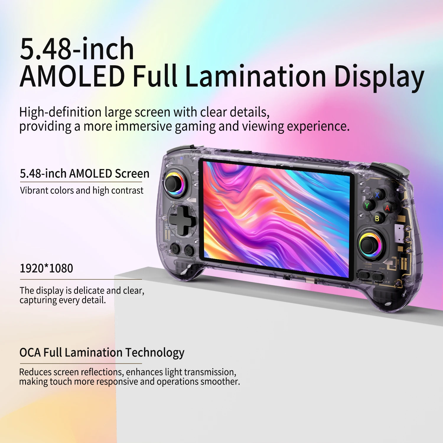 ANBERNIC RG557 Handheld Game Console 5.48'' AMOLED Android14
