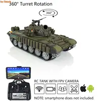 Pro Ver Heng Long TK7.0 RC Battle Tank 1/16 T72 FPV 3939 Electric Car Metal Track Wheel Remote Control BB Shooting Smoke TH20578 1