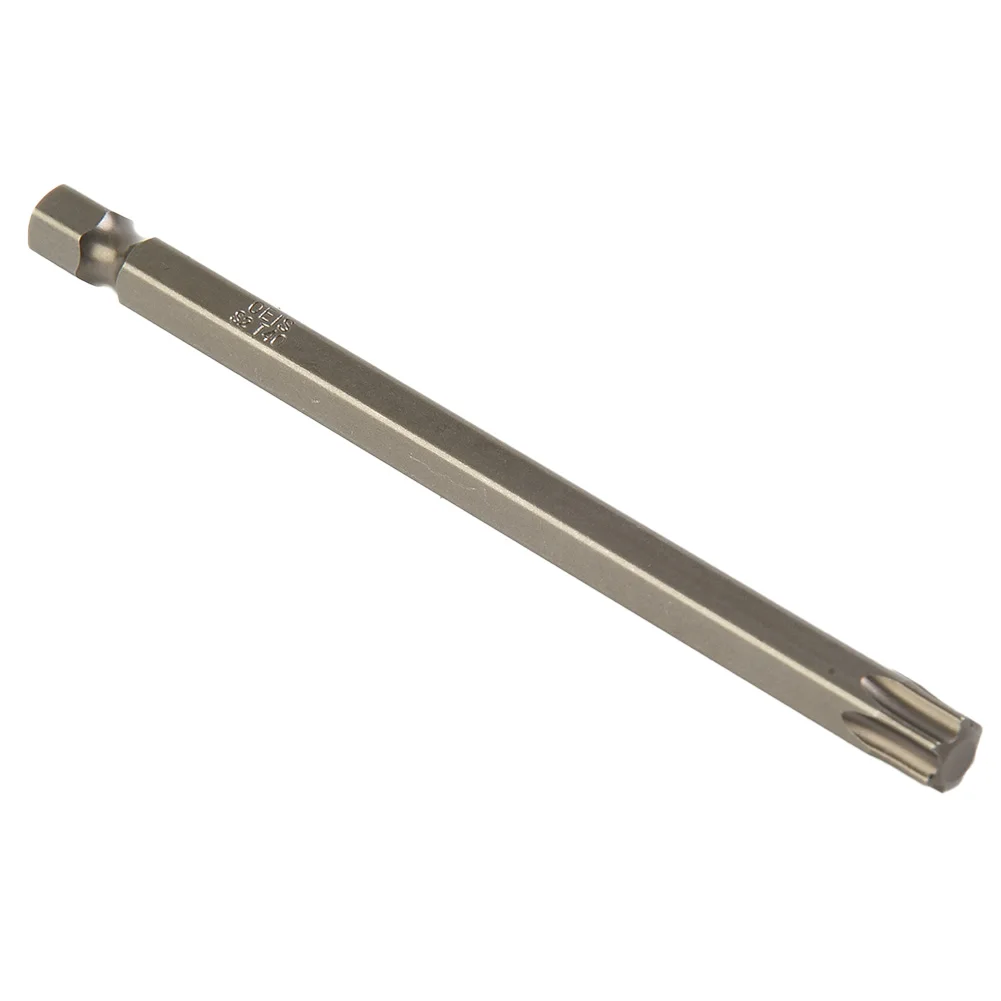 Sechskantschaft, Magnetkopf-Torx-Schraubendreher, Bit aus legiertem Stahl, 100 mm, T7/8/9/10/15/20/25/27/30/40, manipulationssicherer Stern für Sicherheit – Detail 14