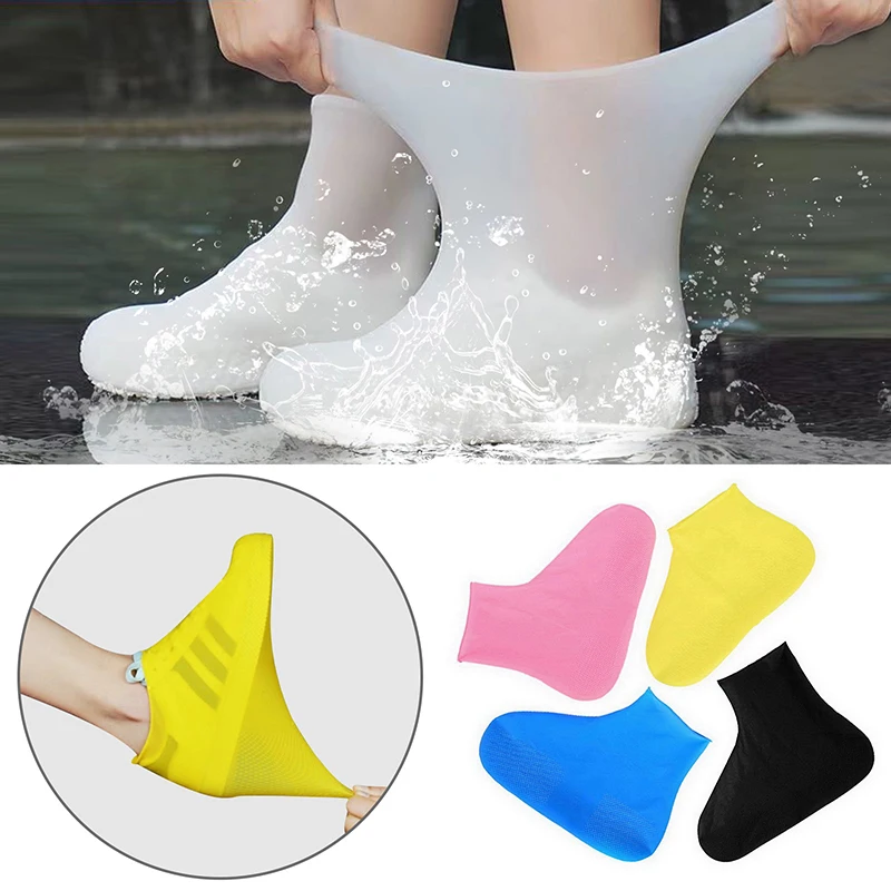 Waterproof Silicone Shoe Covers Reusable Non-Slip Wear-Resistant Rain Shoe Covers Protector Anti-Slip Boot For Outdoor Rainy Day
