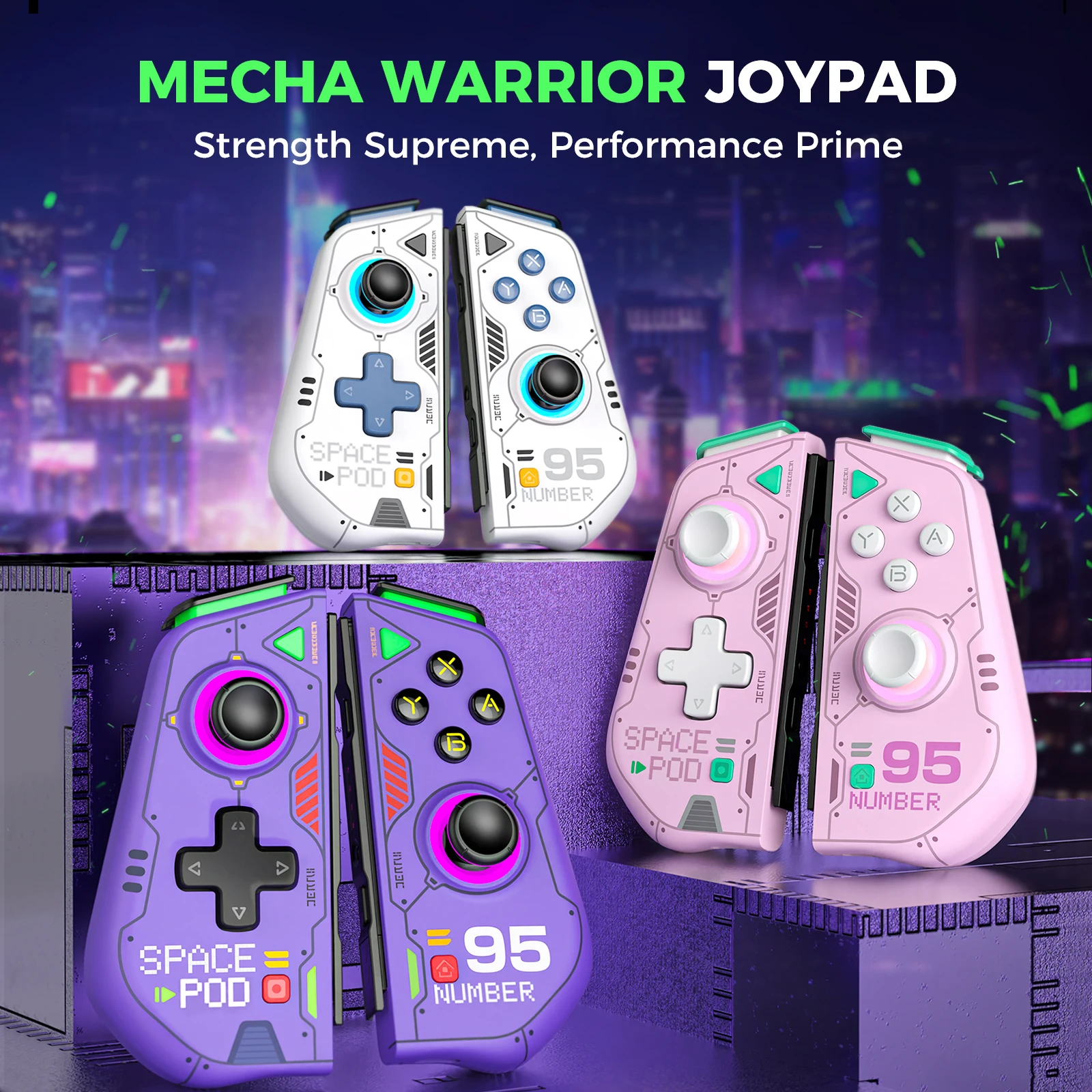 IINE Mecha Warrior Joypad Compatible with Nintendo Switch V1