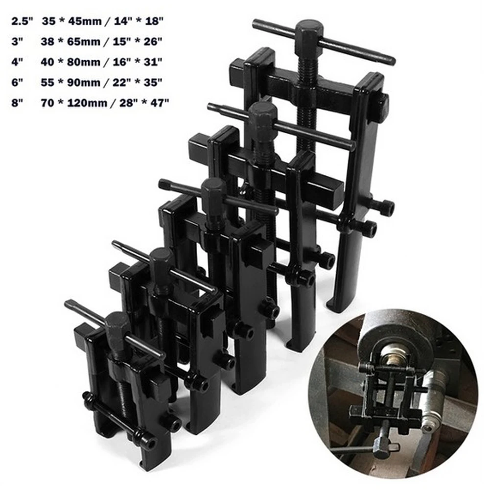 

Black Plated Two Jaws Gear Puller Armature Bearing Puller Forging Extractor Installation Remove Tools