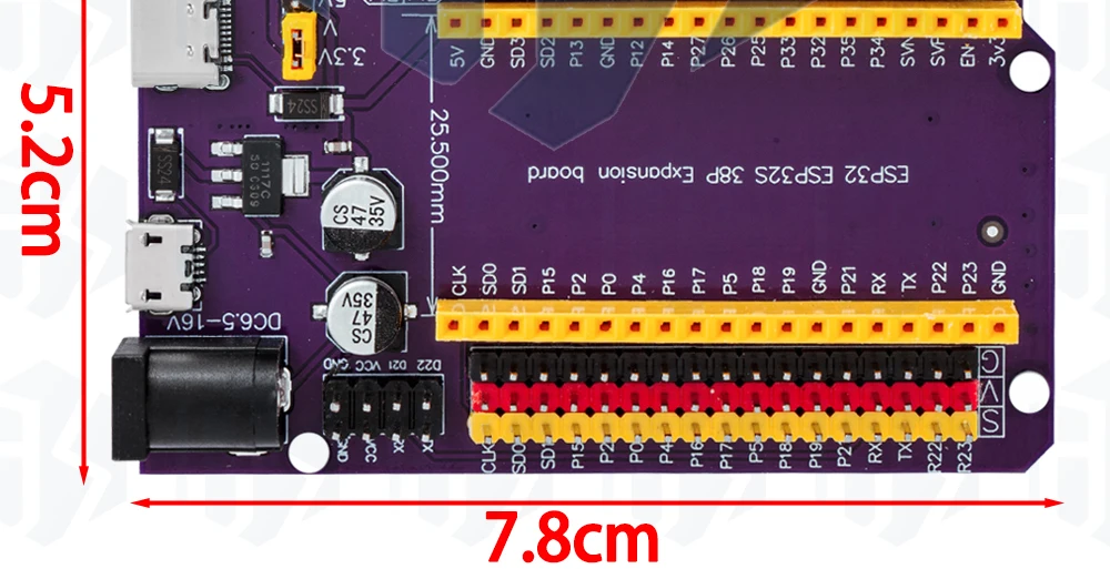 ESP32 WIFI Bluetooth Entwicklungsboard CP2102 ESP-W-32 Erweiterungsplatine mit extrem geringem Stromverbrauch – Detail 20