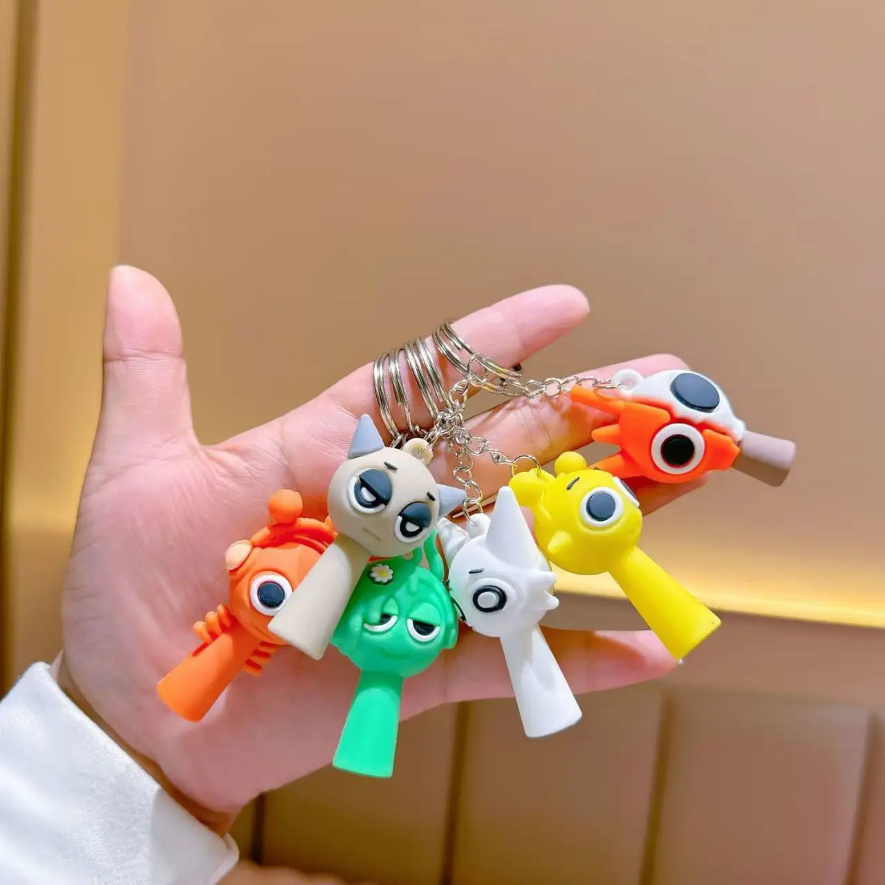 小物 DAURIKU Who're you? Soap Key Ring Sprunki box Key chain game accessories doll NEW K6O5 H9F6 | eBay