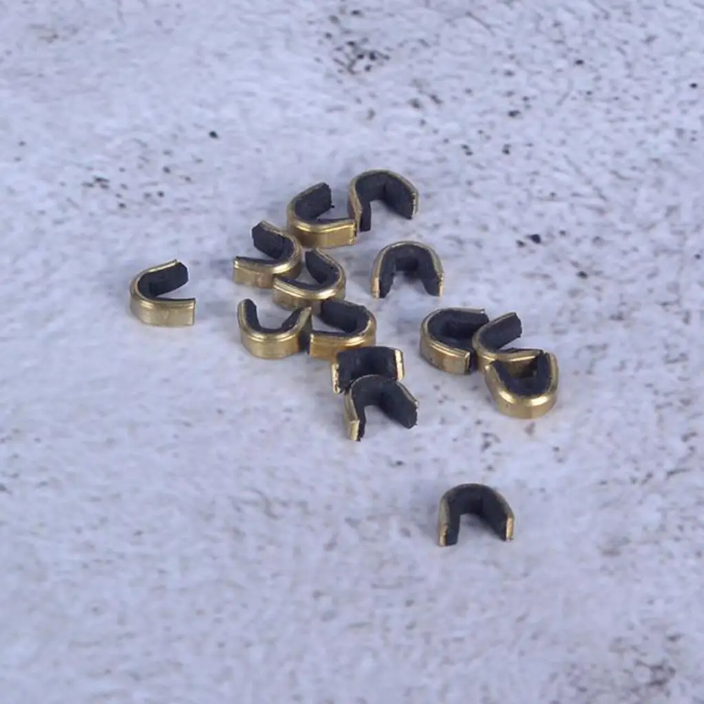Outdoor Bow String Buckle Clip Anti Slip Brass Nocking Point Set for Archery Bowstring Hunting Use