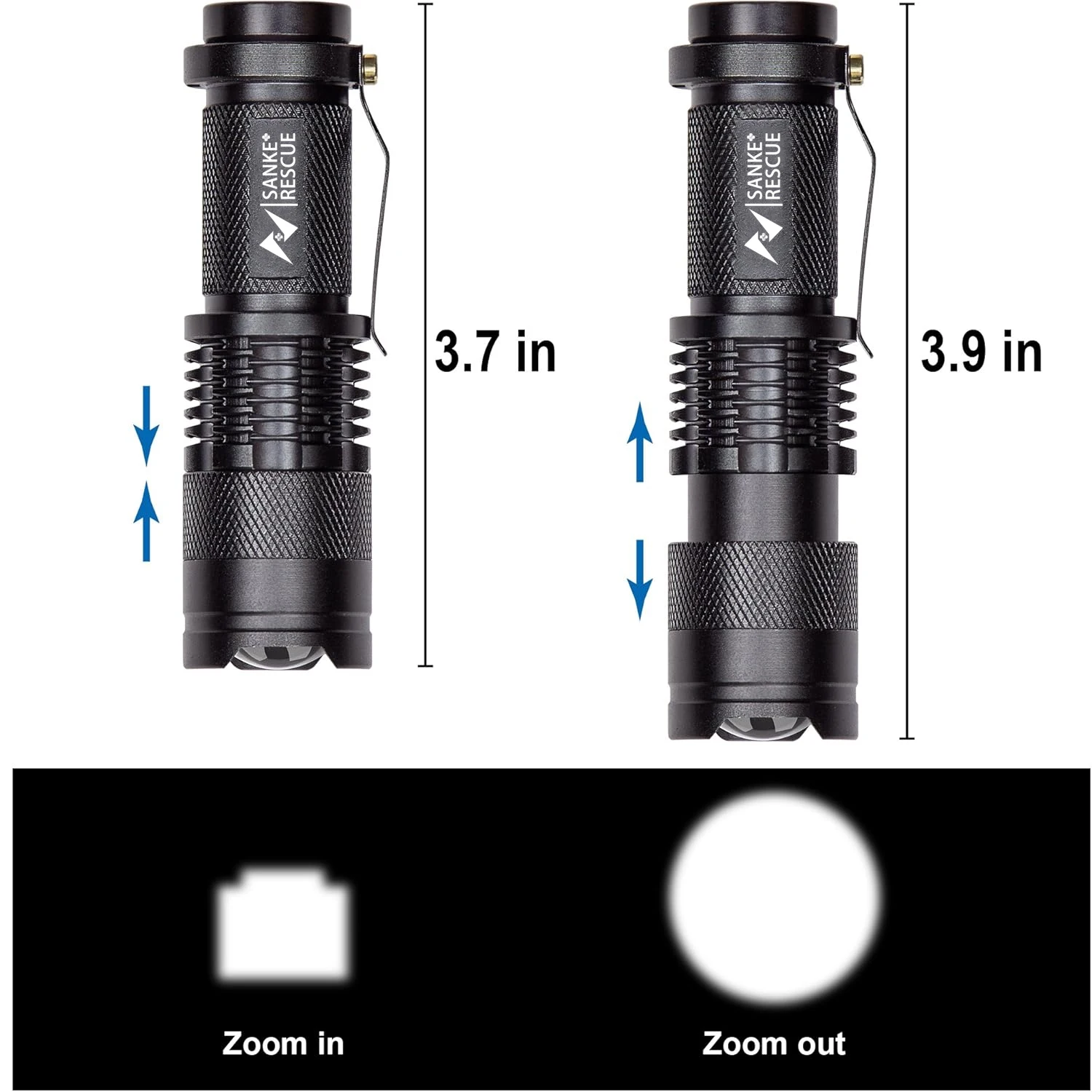 Waterproof Tactical LED Flashlight 4