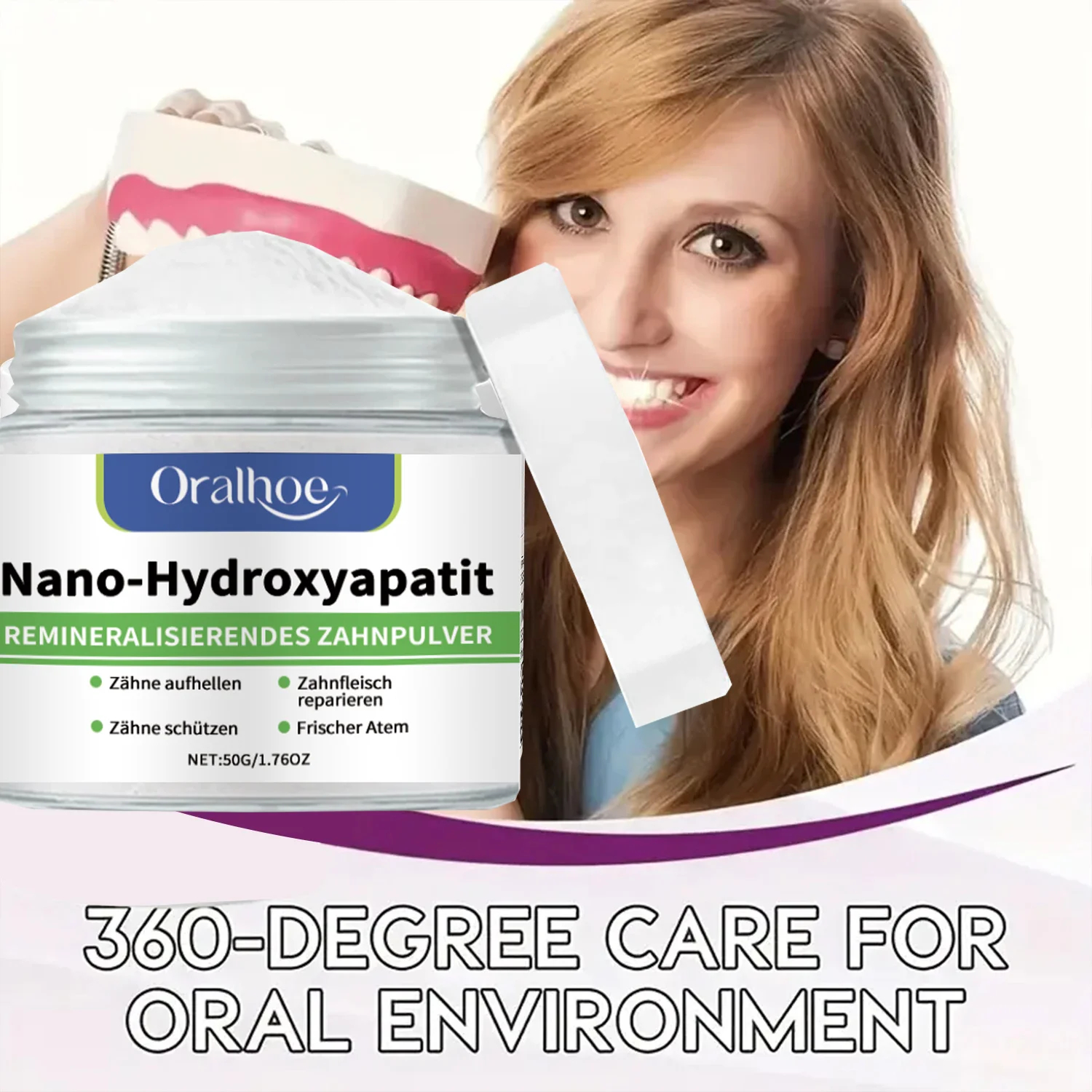 10% Hydroxyapatite Winter Tooth Powder Whitening Remineralizing Cool Mint Flavor Saead537e001543358e359846d552028bk
