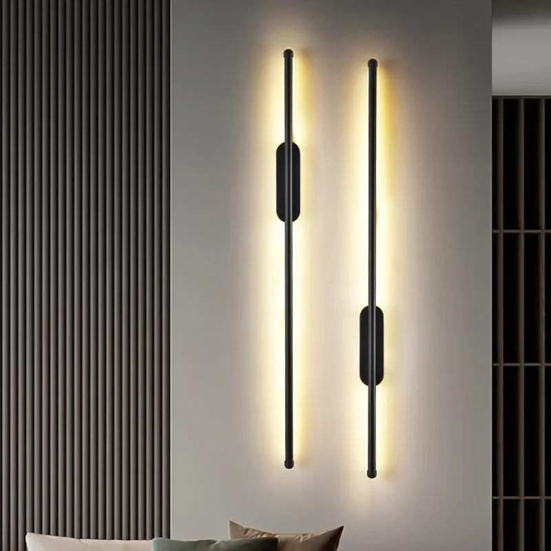 

Modern Linear Wall Lamp Led Bedroom Bedside Lamps Home Decor Sconce Apply Office Kitchen Fixture Decoration Small Night Light
