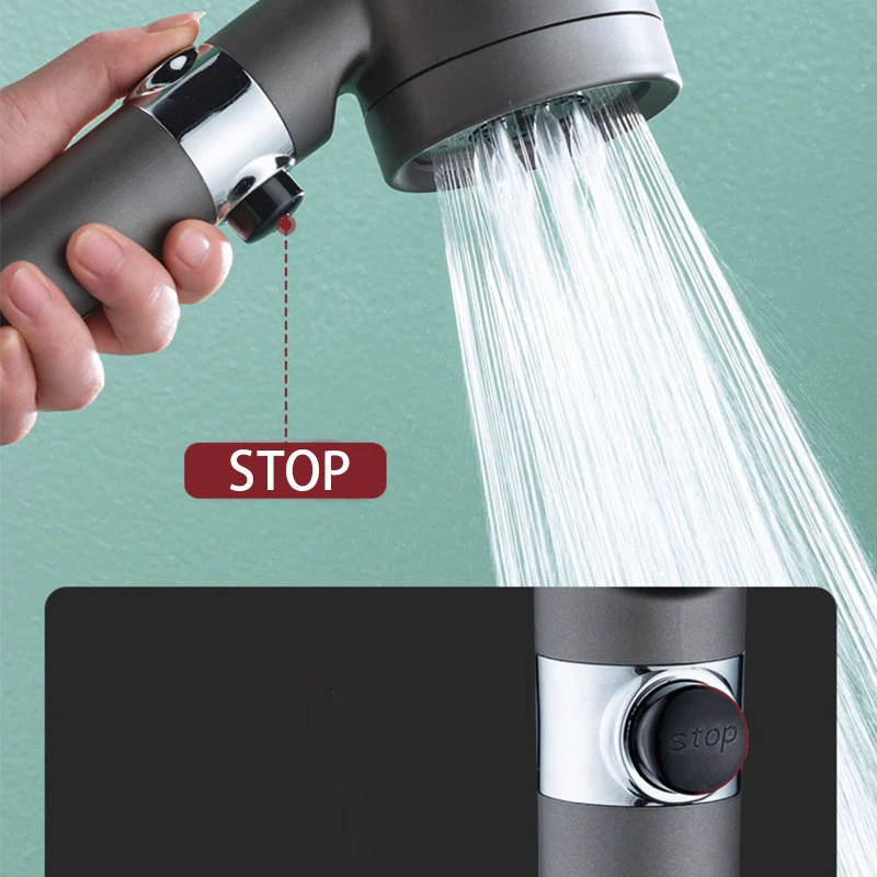 3 Modes Shower Head High Pressure Portable Filter Rainfall Faucet Tap Bathroom Bath Home Innovative Accessories