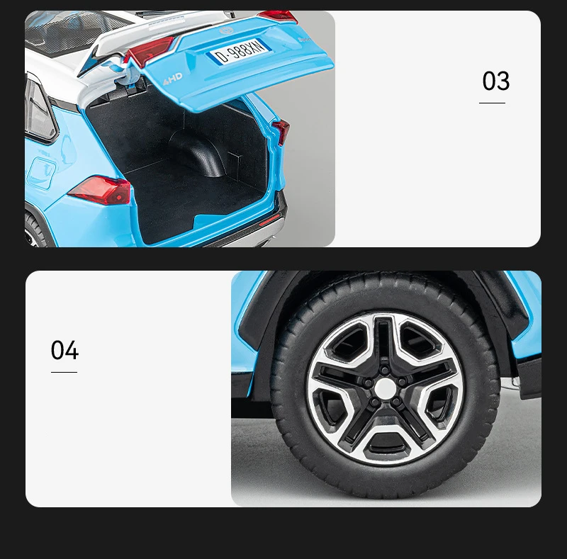 RAV4 SUV 1:22 Ölçekli Model Araba