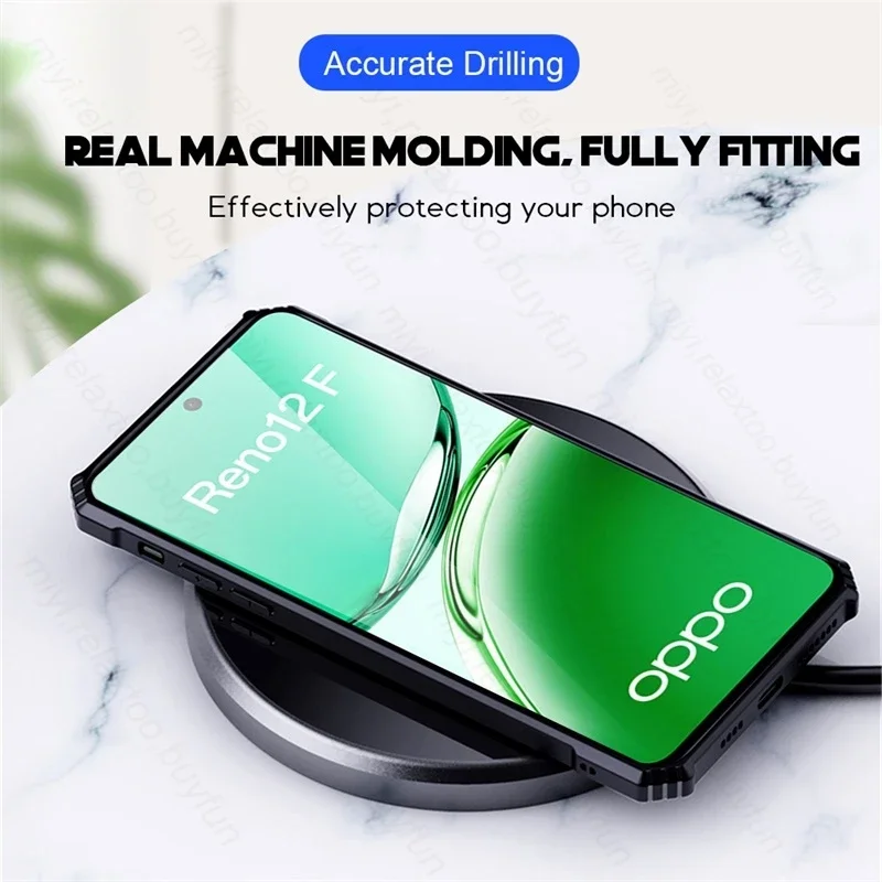 Transparent Acrylic Back Cover with Magnetic Holder Ring - Shockproof Case