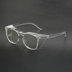 Advanced Anti - Fog Safety Glasses with Side Shields and Blue Light Protection (Transparent)