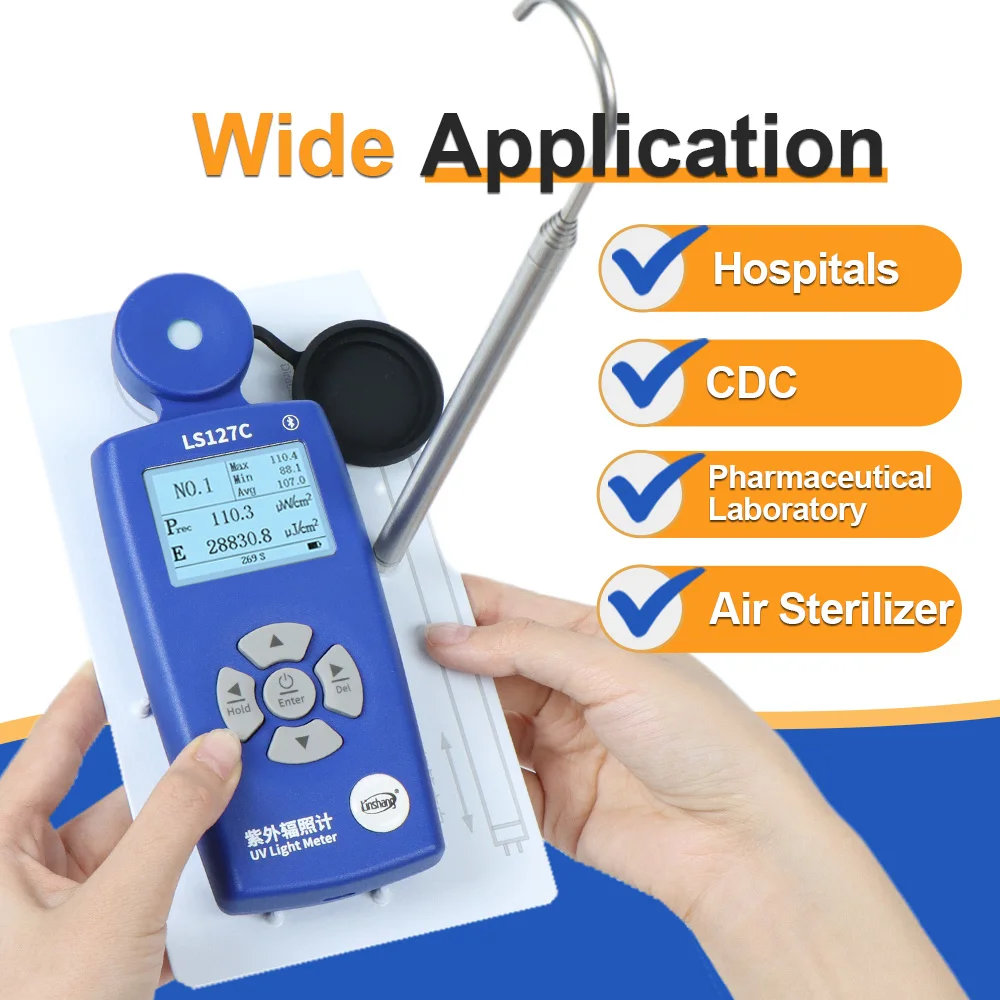  ポータブルUV検出器 UVメーター デジタル 光放射計 LS127C 254nm 高