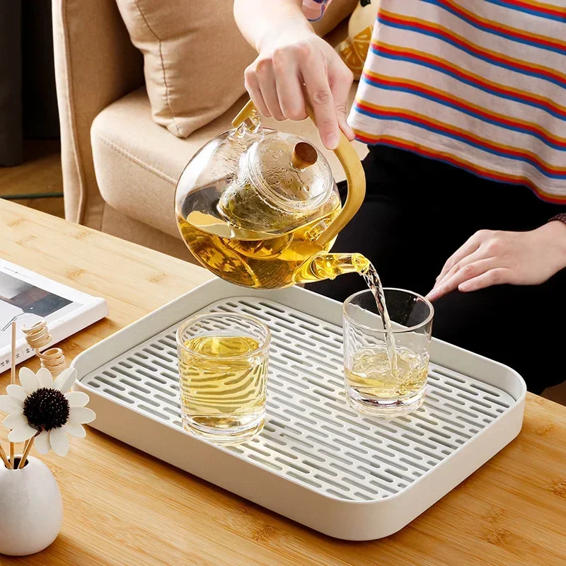Rectangular Tea Tray for Home Kitchen Bathroom tea tray