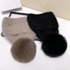 Angora shimmering sequin Beanie Hat Women with Pom Pom Hats Warm  Rabbit Fur Wool Knit Female Fashion Casual Fluffy Winter Hats 5