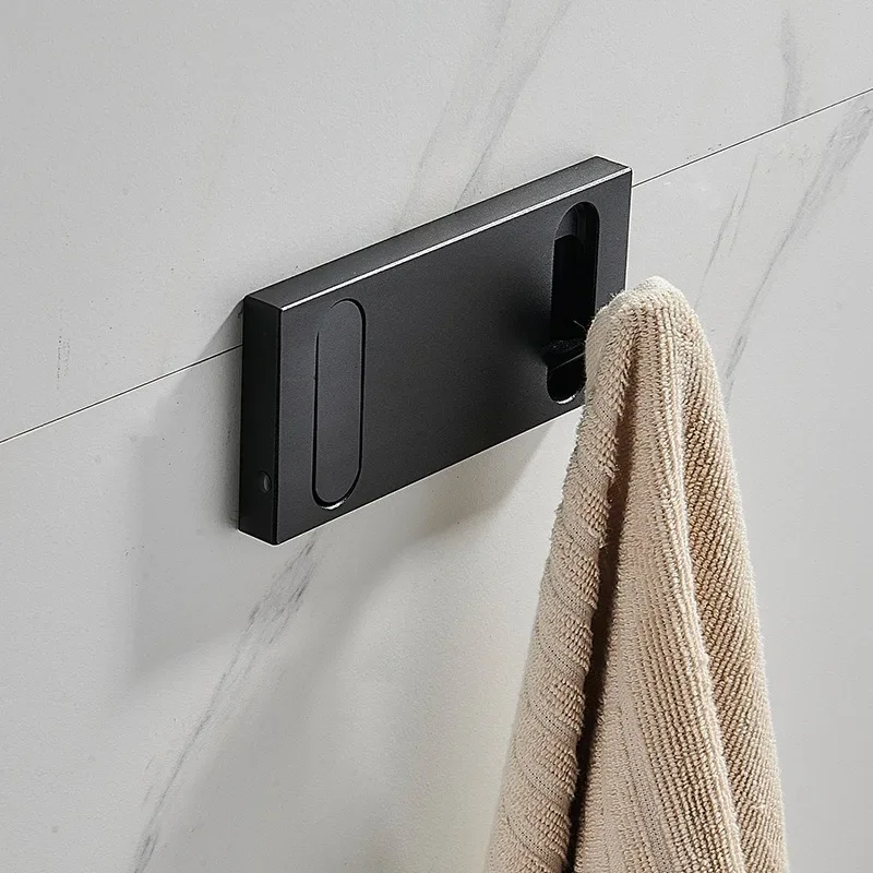 Invisible Hook Fitting Room Behind The Door Coat Hook Wall Mounted Bathroom Coat Row No Punching Folding self adhesive hooks multifunctional hooks self adhesive wall hooks home storage accessories