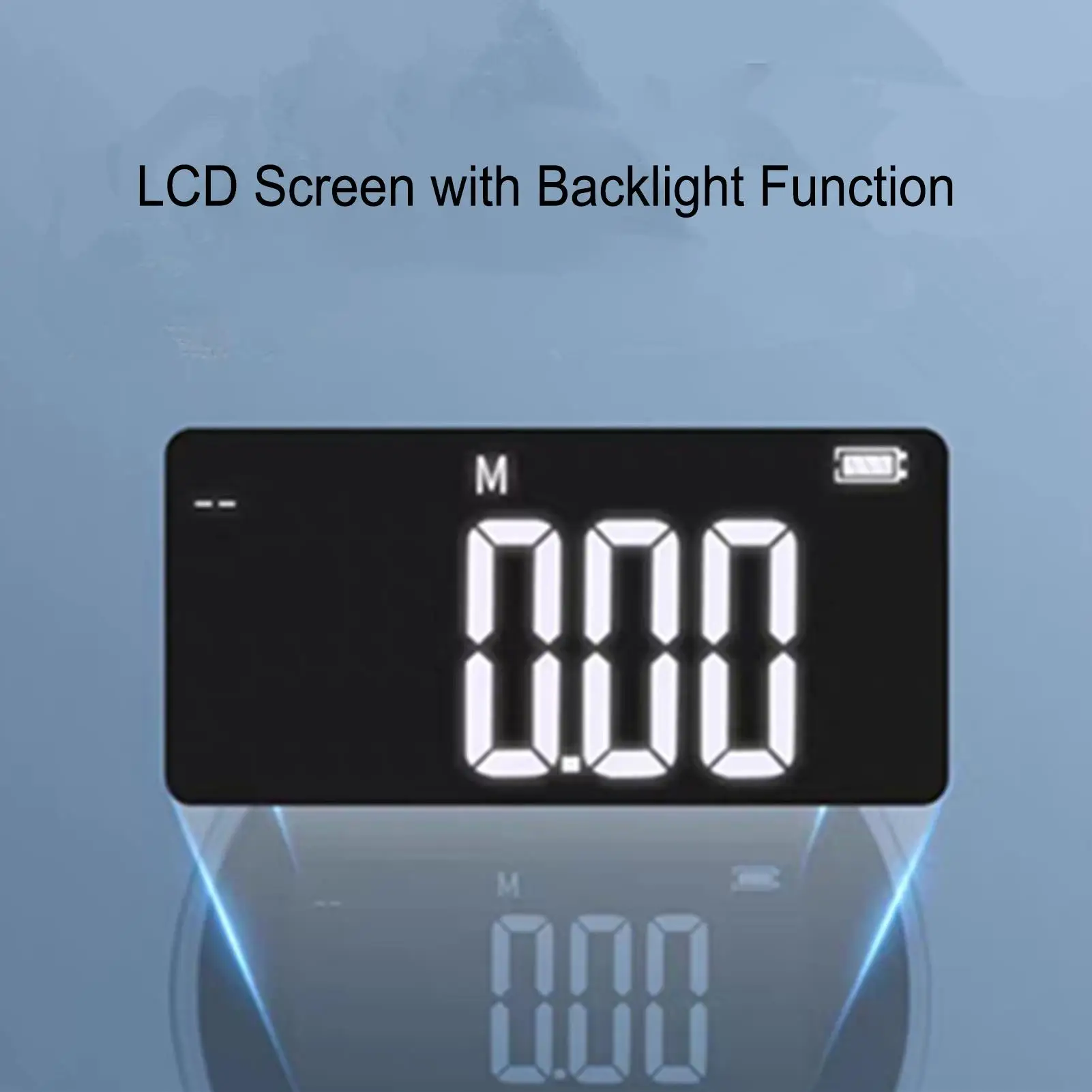 High Precision Digital Distance Measuring Tool 0-199.999m Rechargeable Gauge for linear & Circular Measurements