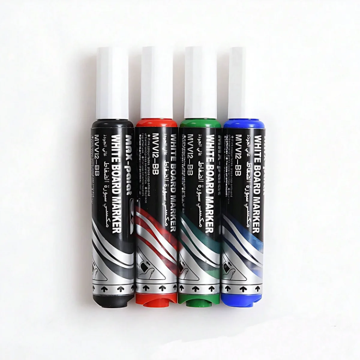 White Marker Pens Marker Pens Pen Marker Whiteboard Pens 4-Piece Push-Button Liquid Ink Whiteboard Marker Pen Vibrant Quick-Drying Low-Odor Chisel Tip for Whiteboards Office