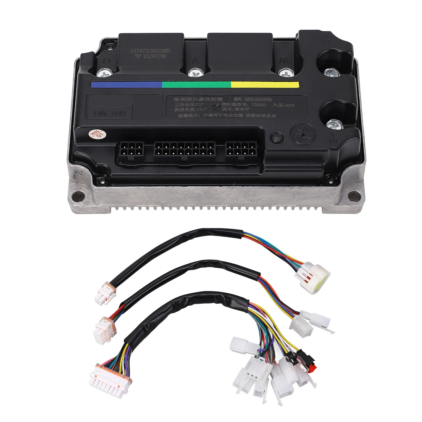 QS Wheel Hub Mid Drive Motor ECU SineController IP67 Waterproof Programmable Controller EM-100 electronic speed controller