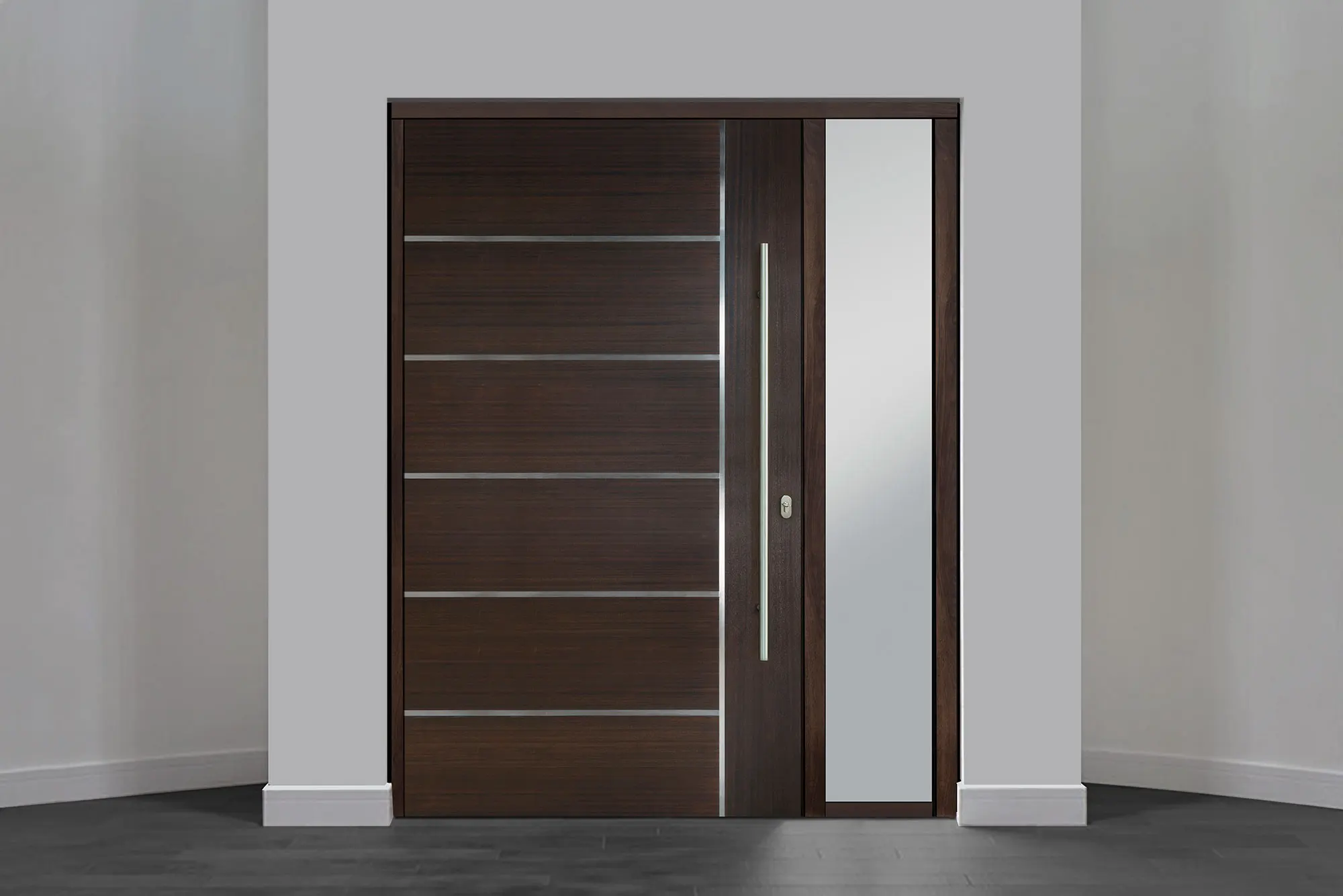 

Sixinalu Wholesale Price Entrance Door Exterior Main Entrance Doors High Security Stainless Steel Aluminum Front Door Soundproof