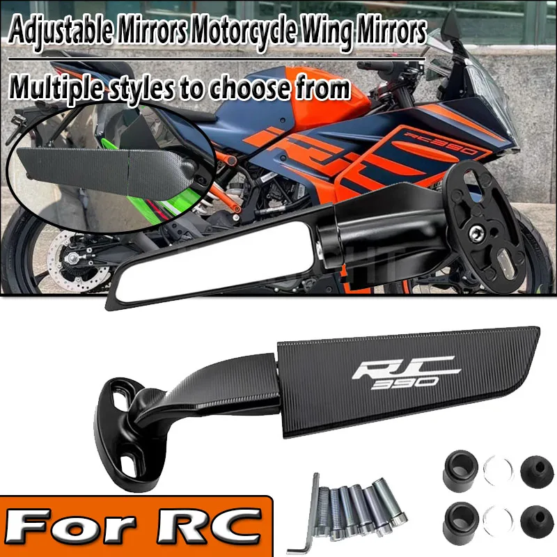 Specchietto Retrovisore Regolabile e Rotante per Moto RC R 125 200 250 390