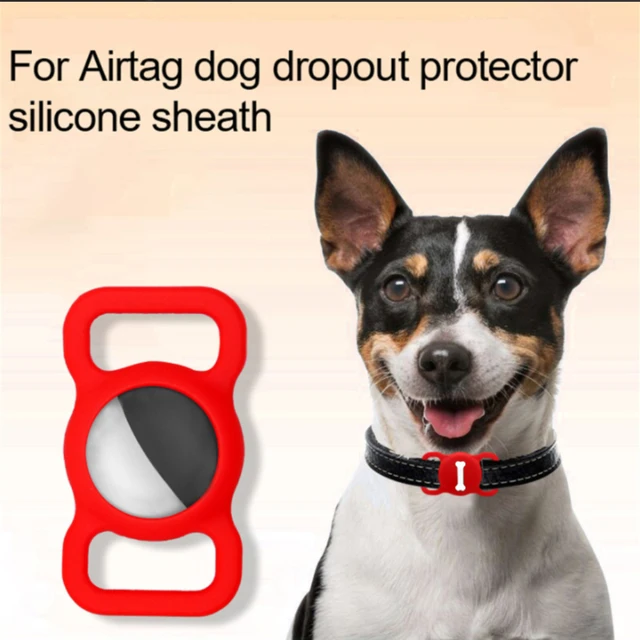 airtag perro collar titular airtag titular de silicona flexible