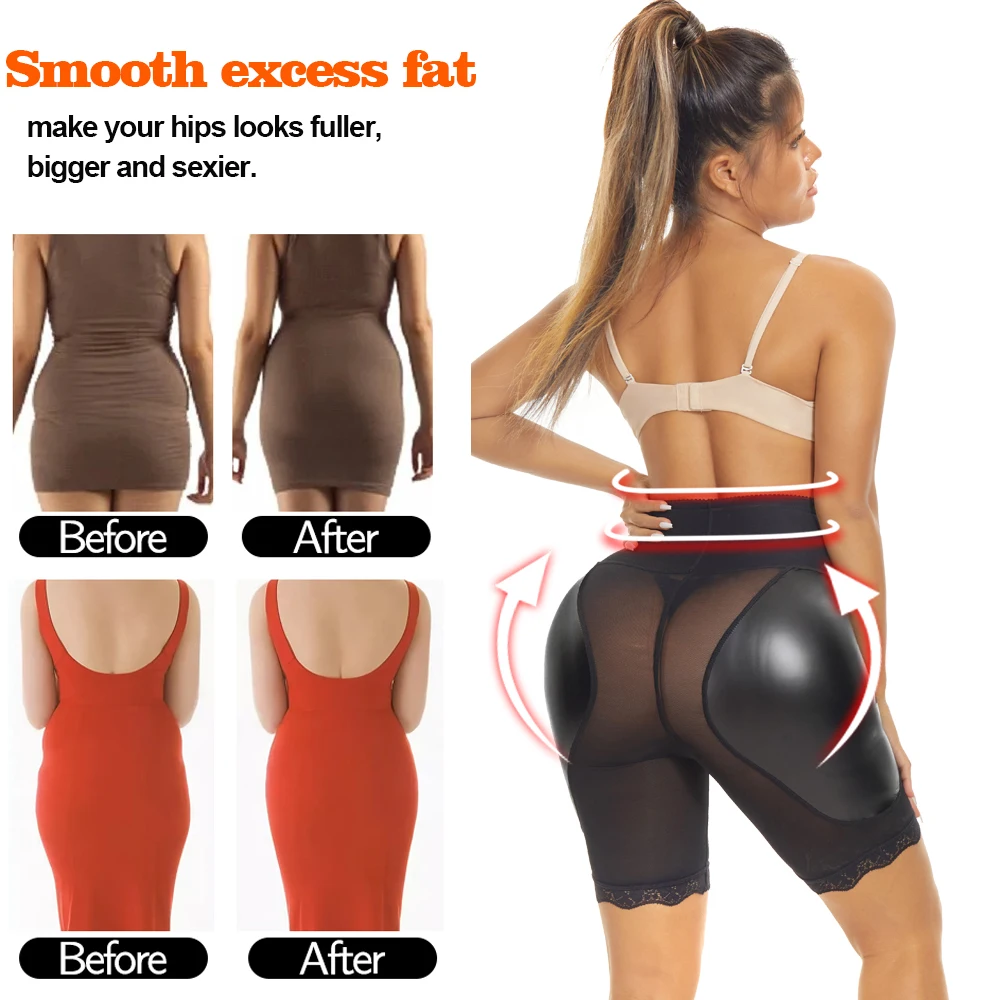 NINGMI Body Shaper Butt Lifter Panties Women Body Shapewear Booty Hip Pad Sexy Underwear Seamless Hip Enhancer Shaper Panties