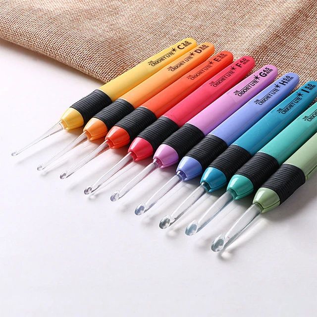 1 Pc Led Light Crochet Hooks Knitting Needles Weaving For Diy