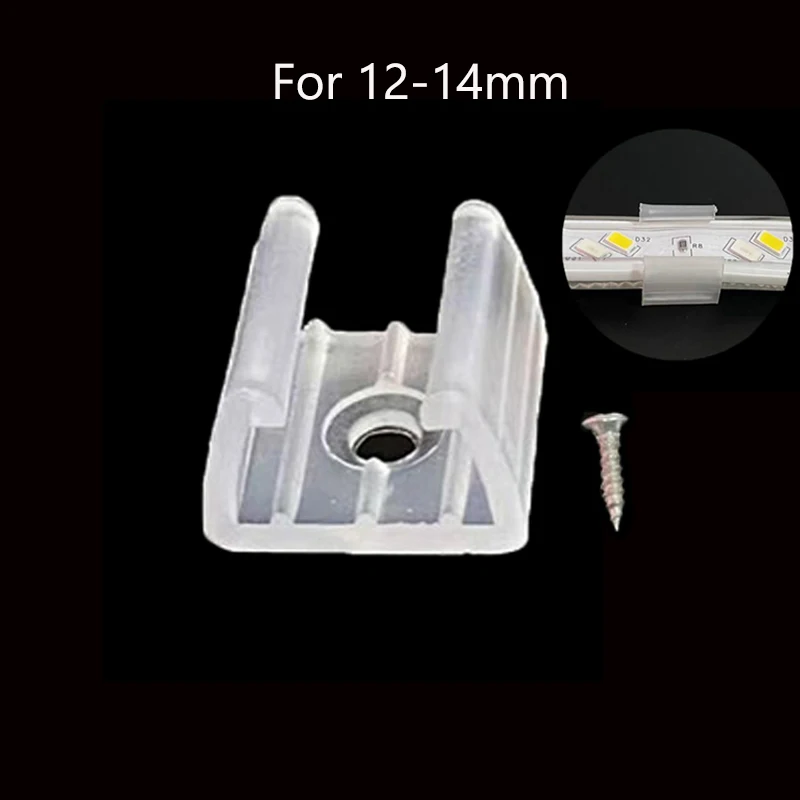 ตัวเลือกสินค้า LED เทป Fix คลิปสกรู RGB Neon Led Connector Fix ผู้ถือคลิป Fixing 2835 5050 COB Strip Light หัวเข็มขัดพลาสติกอุปกรณ์เสริม