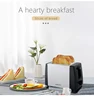 Toaster 2 Slice Wide Slot with 6 Preset Temperature and Timing Small Stainless Steel Bread Toaster with Manual Stop 5