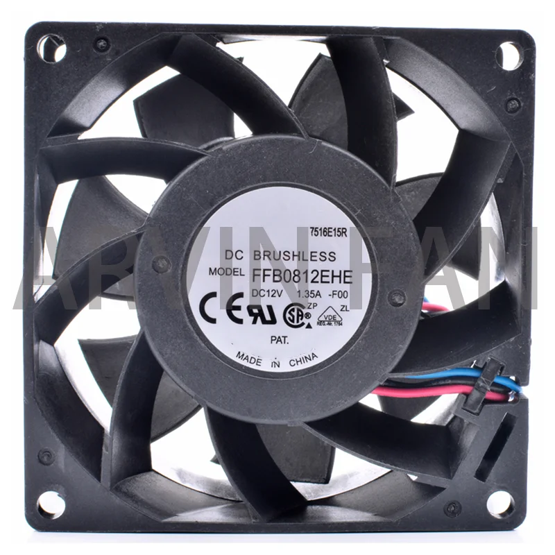 

Brand New Original FFB0812EHE-F00 8cm 8038 80x80x38mm 12V 1.35A 3 Line Server Large Air Volume Cooling Fan