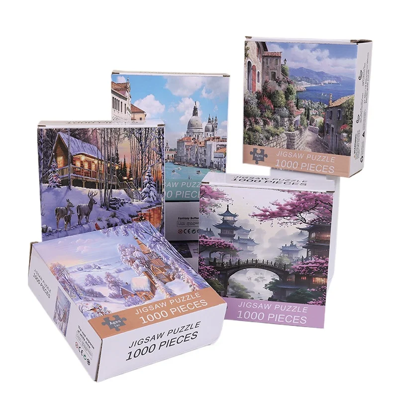 1000 Pieces Jigsaw Puzzle 70cm*50cm 1.1MM Adult Stress Relief Cartoon Landscape Art Painting Puzzle Children's Toys Gift jigsaw puzzles wooden jigsaw puzzles educational puzzles mini jigsaw puzzle paper puzzle toys