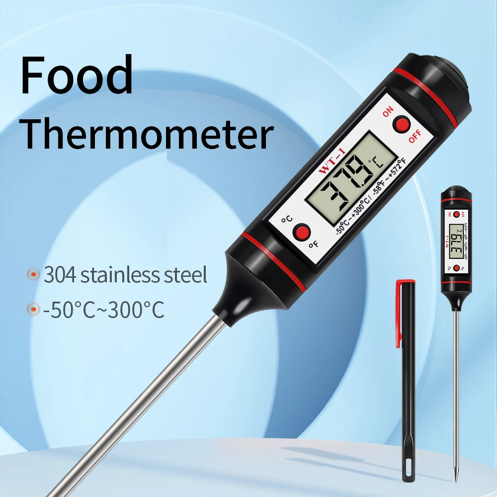 

Digital Kitchen Food Thermometer Electronic Food Cooking Meat Barbecue Oven Probe Thermometer Tools Stainless Steel Probe