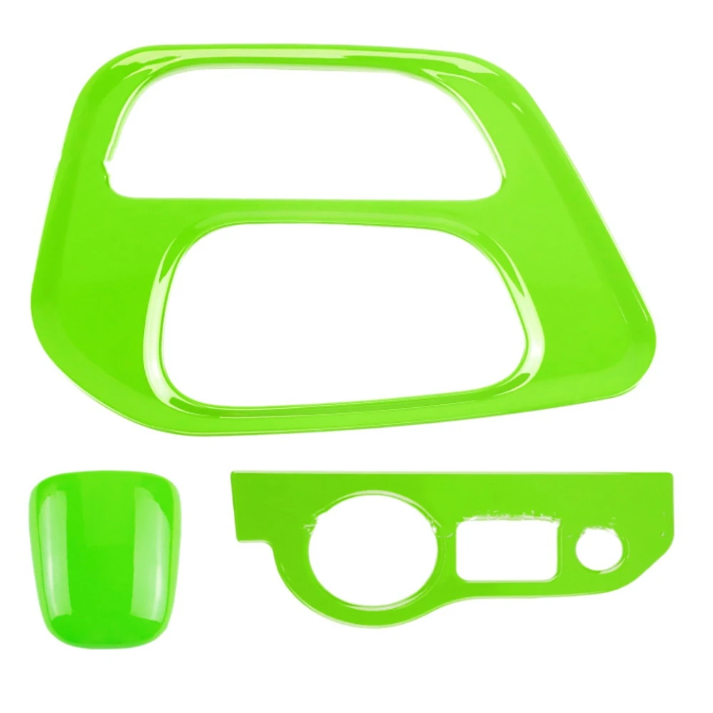 

Shift Panel Shift Knob Headlight Switch Button Cover for Dodge Challenger 2015-2020