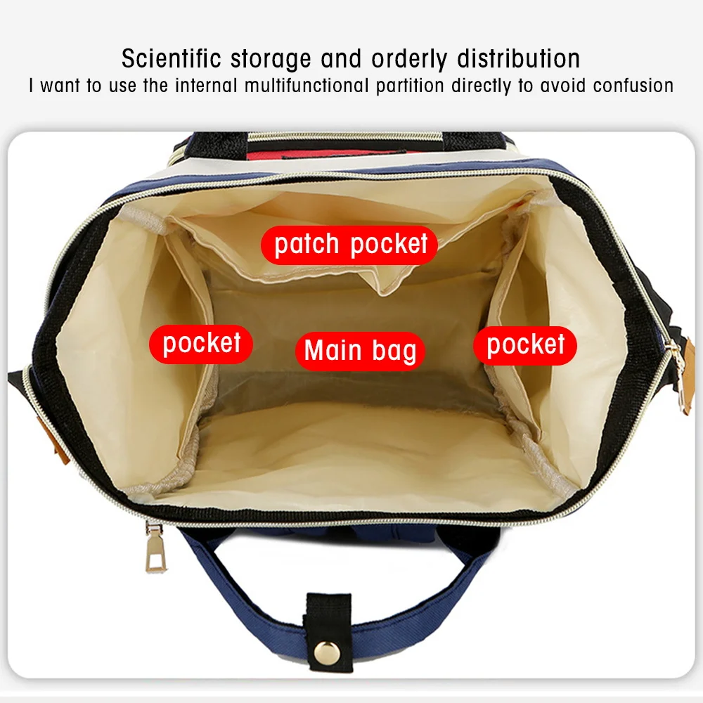 Baby Nappy Bag Mummy Bag Backpack Waterproof  Handbag Outdoor Travel Mommy Maternity Bags for Green Letter Baby Stuff Storage