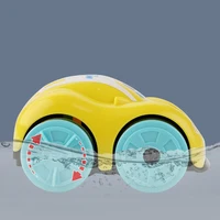 Children Bath Water Playing Toys ABS Clockwork Car Cartoon Vehicle Baby Bath Toy Kids Gift Amphibious Cars Bathroom Floating Toy 2
