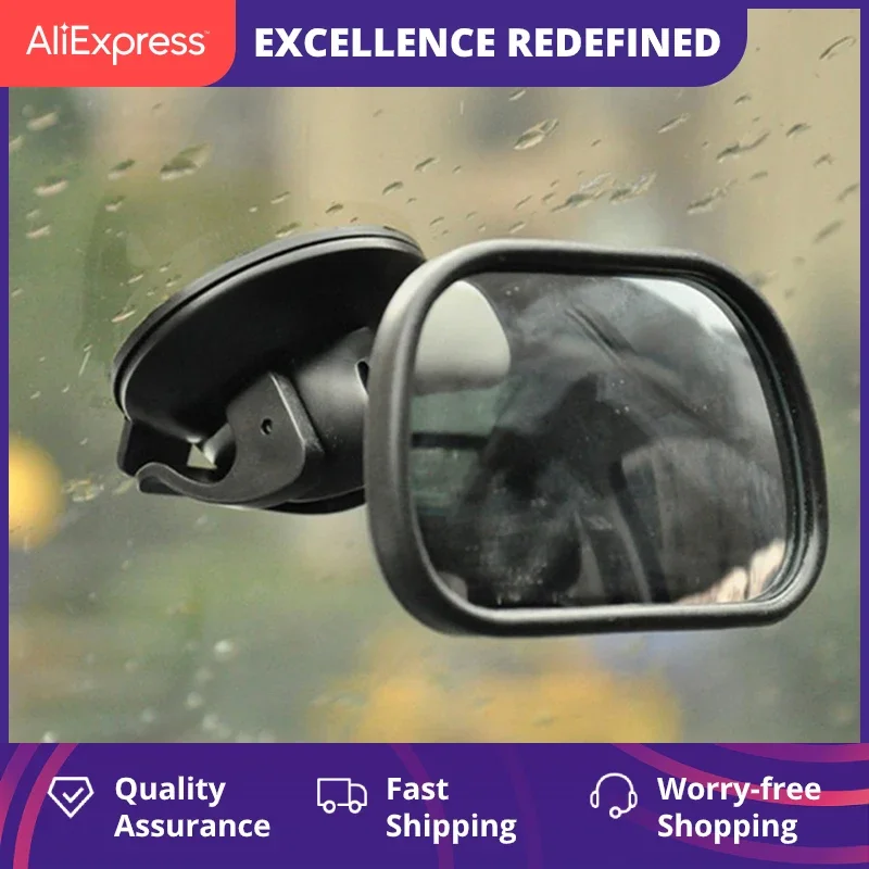 Adjustable Baby Kids Suction Cup Car Mirror Car Back Seat Safety View Observation Mirror Splash-proof Reverse Safety