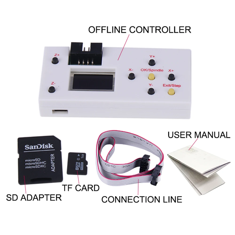 Cnc Router Parts Laser Engraving Controller CNC Controller Tools 3-Axis Control Board GRBL 1.1 USB Port Integrated Driver With Offline Controller for 3018 Laser Engraver