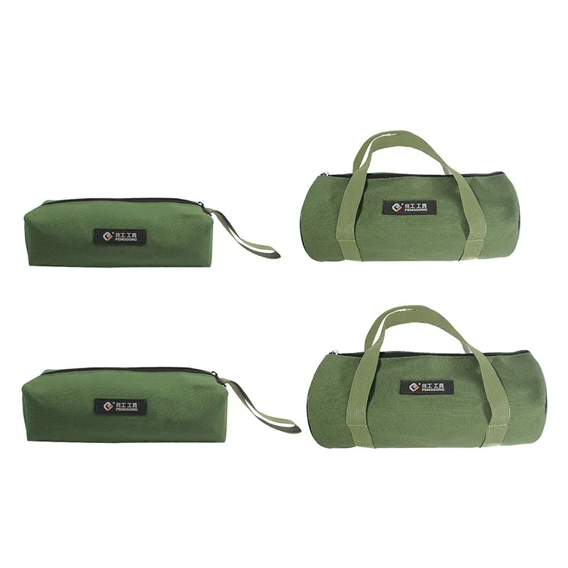 Durable Thick Canvas Pouch Tool Bags Storage Organizer Instrument Case Portable For Electrical Tool Tote Bag Multifunction Case tool storage cabinets