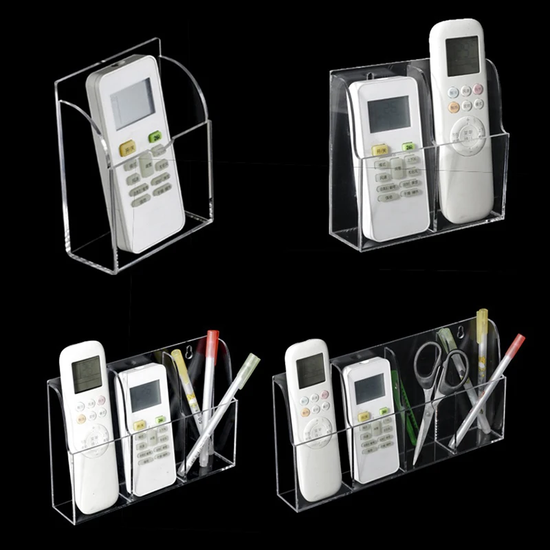 Description Picture 6 of itemAcrylic TV Air Conditioner Remote Control Holder 1/4 Case Wall Mount Storage Box for Home