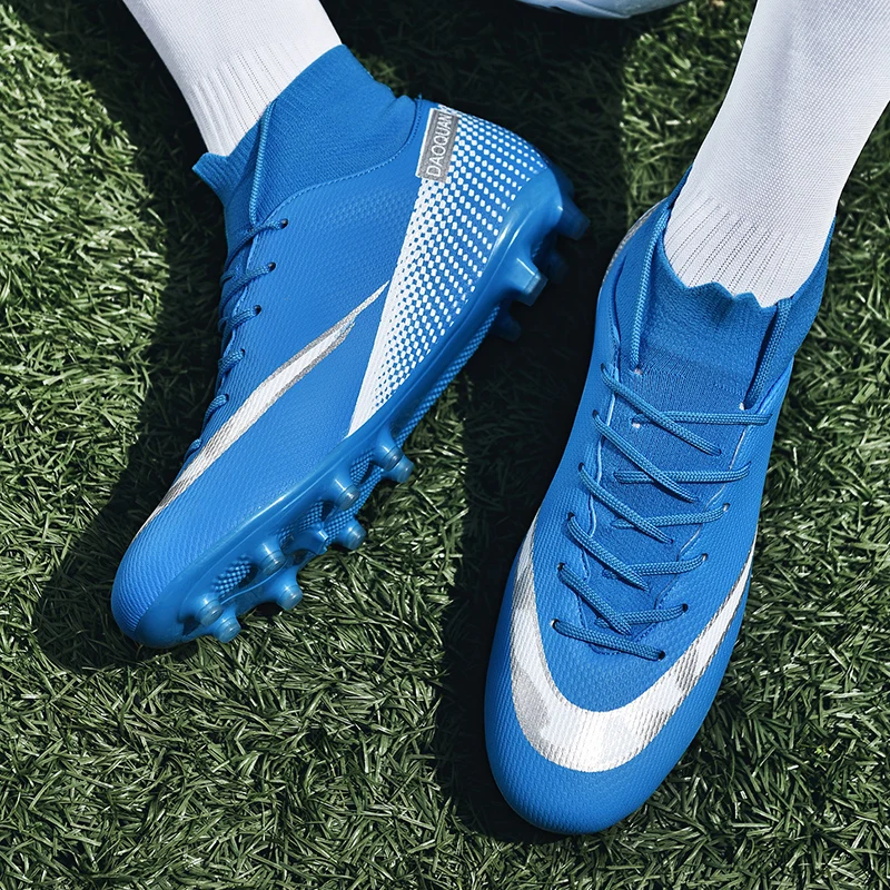 DR.EAGLE Fashion New Specializedl Football Shoes Men's High Ankle Sports Shoes Lightweight Football Children Boy Breathabl football shoes