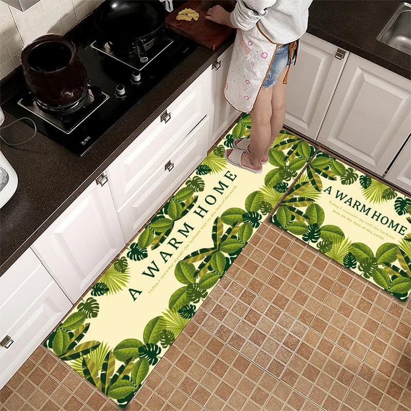 thumbnail image 1 of Alfombra de cocina antideslizante con estampado, alfombra para el suelo, alfombra lavable para la entrada del hogar, alfombra para la puerta de la sala de estar, alfombra para el dormitorio, 1 of 5