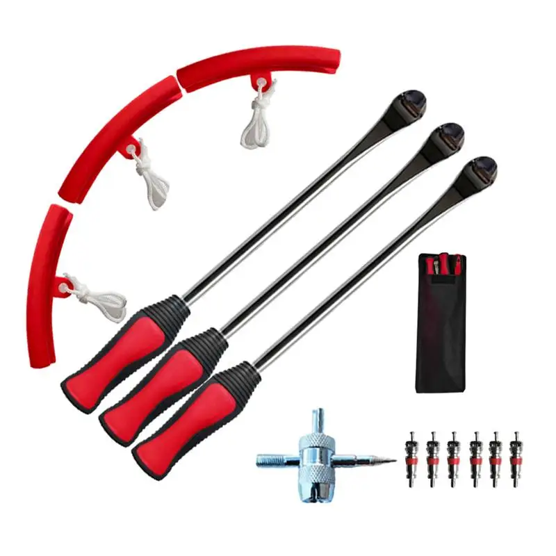 

Tire Spoons Wheel Rim Protector Rustproof Tire Changer 13PCS Tire Pry Bars 38cm Long Lever Tire Mounting Tools Universal Tire