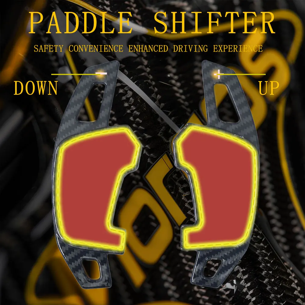 폭스바겐 골프 7 7.5 GTI MK7 GTE GTD RLINE 폴로 시로코 제타 GLI 자동차 스티어링 휠 패들 시프트 확장 시프터 스티커