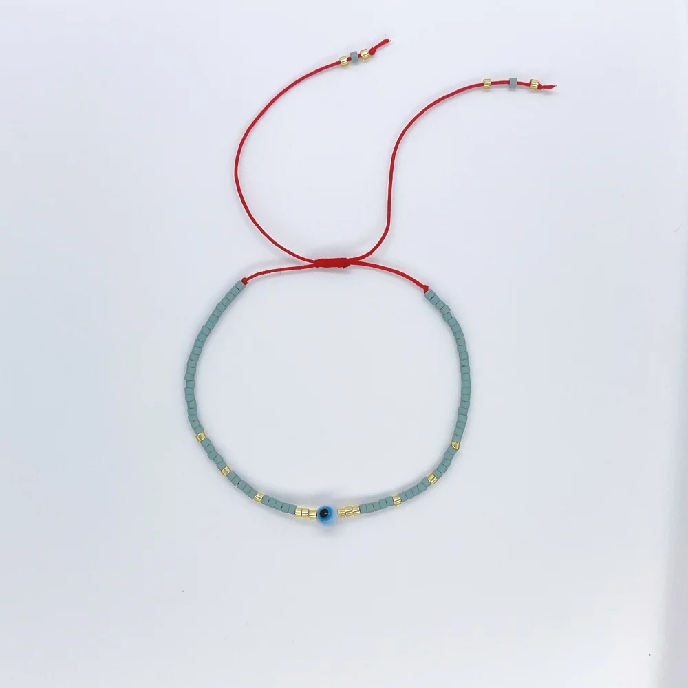 KKBEAD Handgefertigtes Miyuki-Perlen-Armband mit bösem Blick für Frauen, zierliches Accessoire, Schmuck, Geschenk, Pulseras – Detail 9