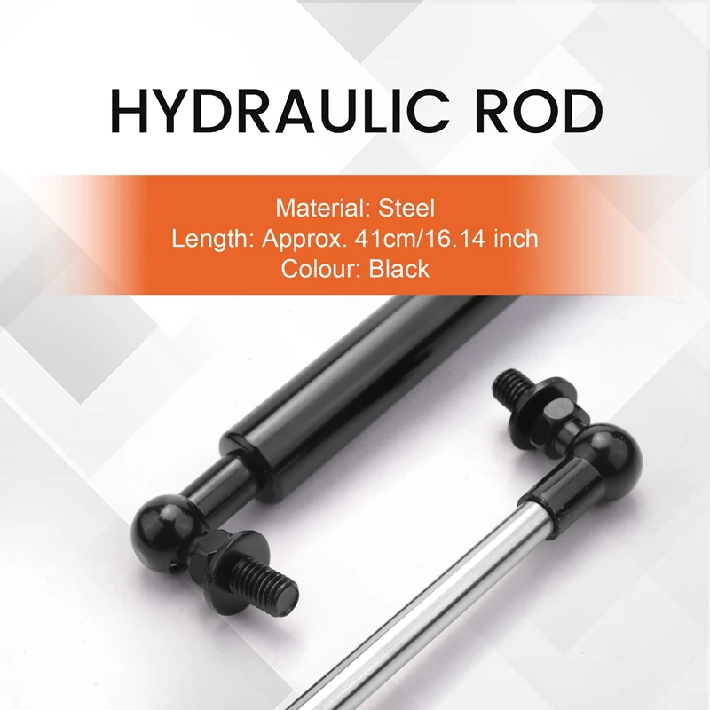 2Pcs Bonnet Hood Lift Supports Shock Gas Struts For Nissan Patrol Y61 Y62 1997- Steel 41Cm